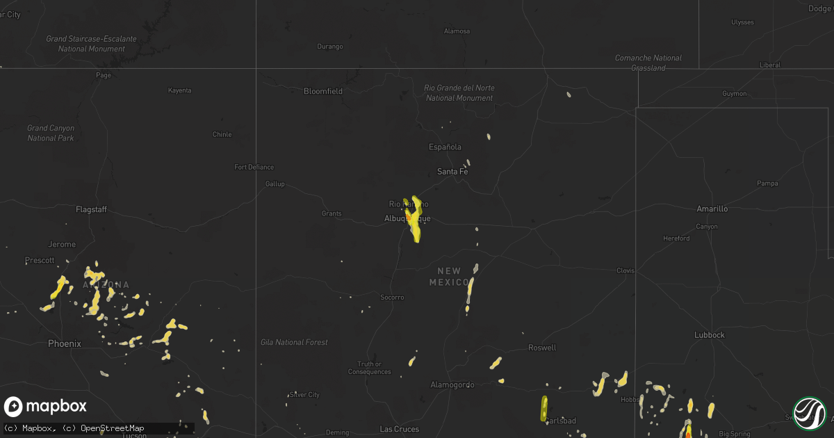 Hail map on July 30, 2018