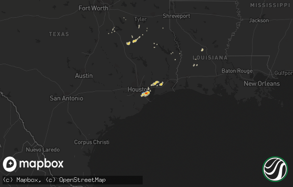 Hail map preview on 07-30-2019