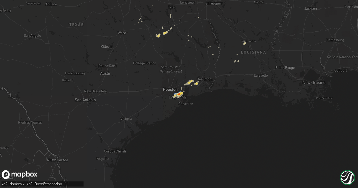 Hail map on July 30, 2019