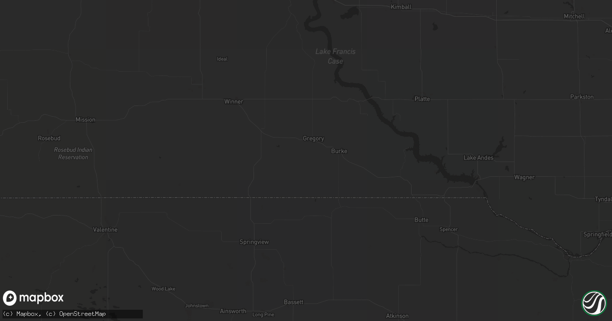 Hail map in Deweese, NE on July 30, 2023