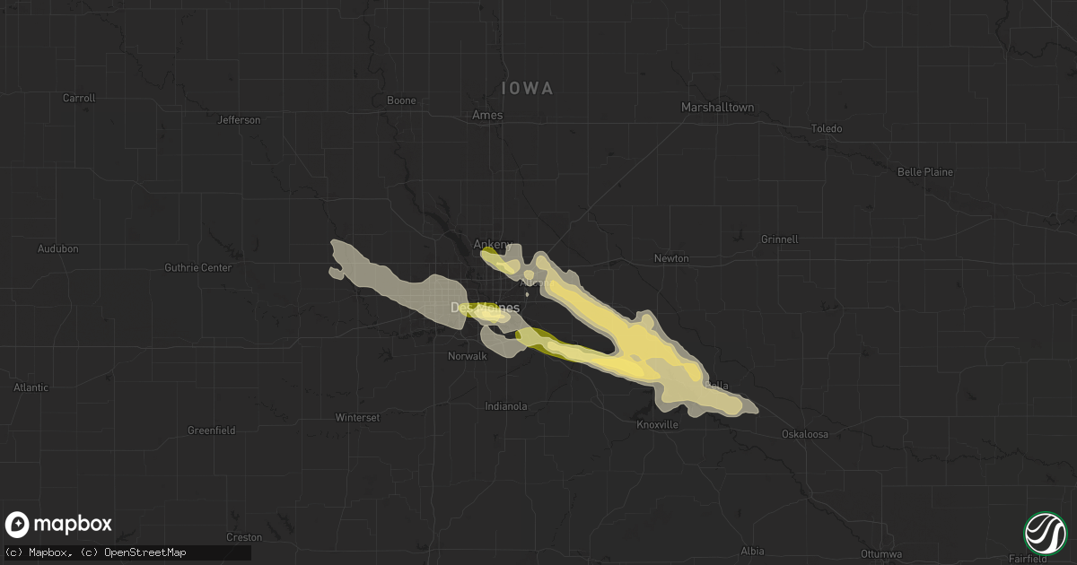 Hail map in Altoona, IA on July 30, 2024