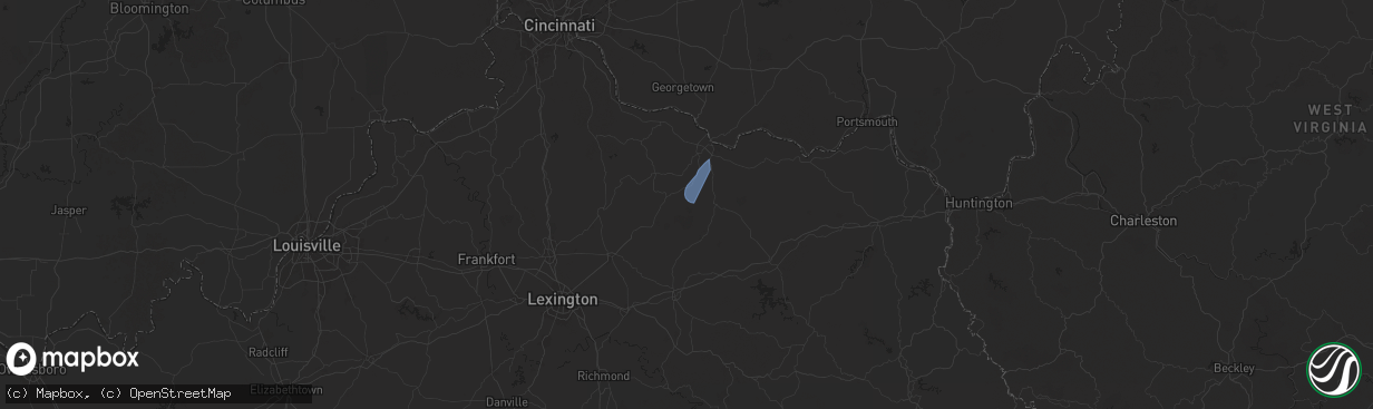 Hail map in Ewing, KY on July 30, 2024