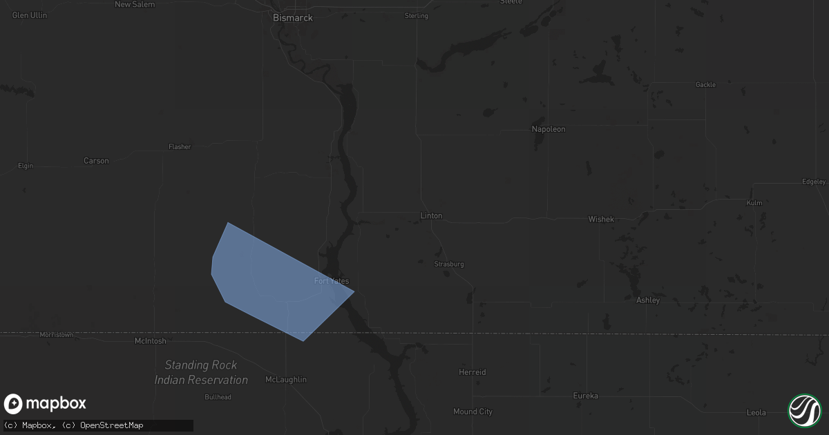Hail map in Linton, ND on July 30, 2024