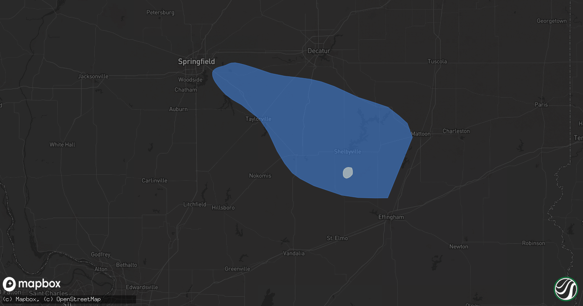 Hail map in Pana, IL on July 30, 2024