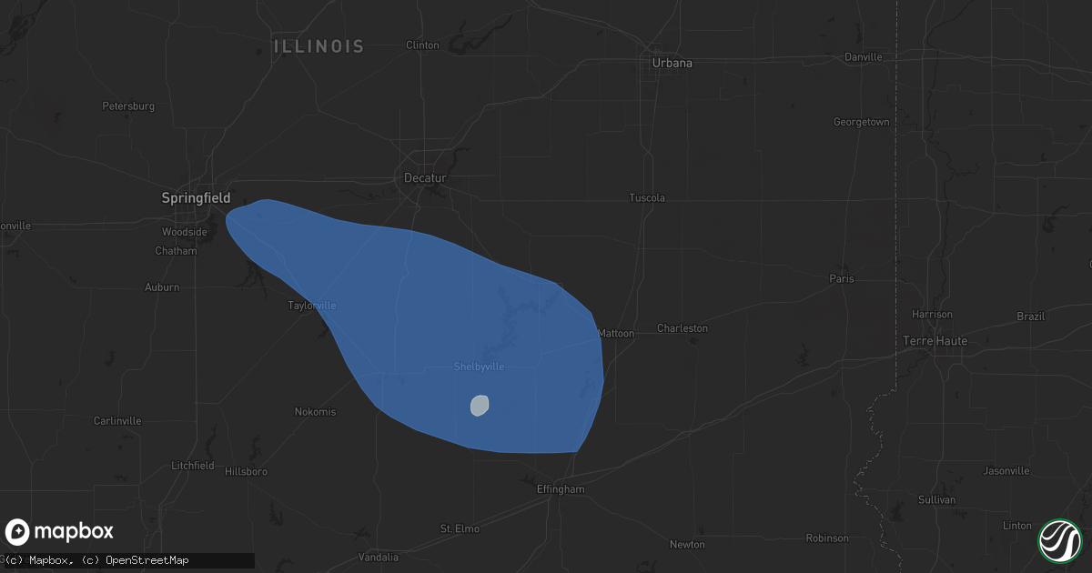 Hail map in Sullivan, IL on July 30, 2024