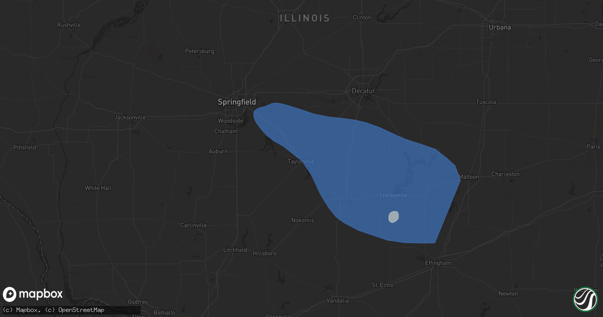 Hail map in Taylorville, IL on July 30, 2024