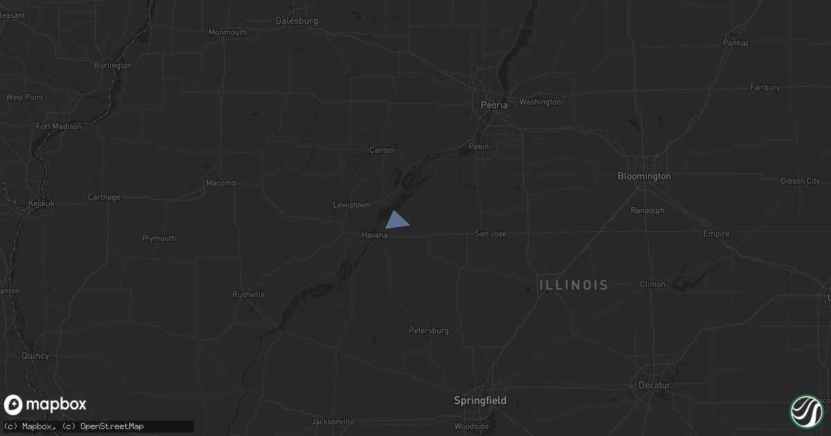 Hail map in Topeka, IL on July 30, 2024