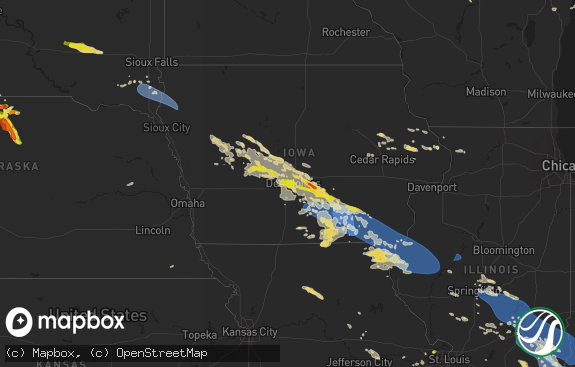 Hail map preview on 07-30-2024