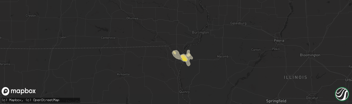 Hail map in Argyle, IA on July 30, 2025