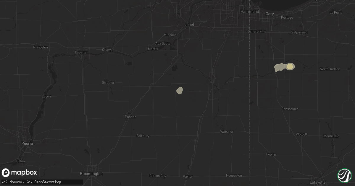 Hail map in Buckingham, IL on July 30, 2025