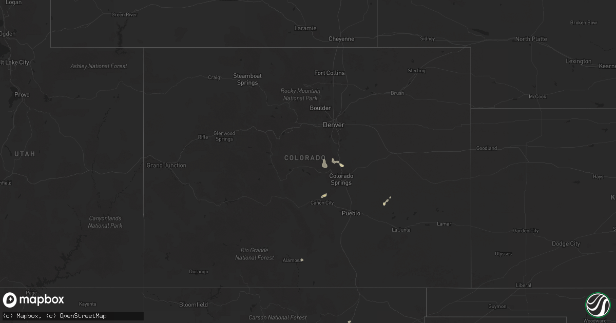 Hail Map in Colorado on July 30 - Sales Meta