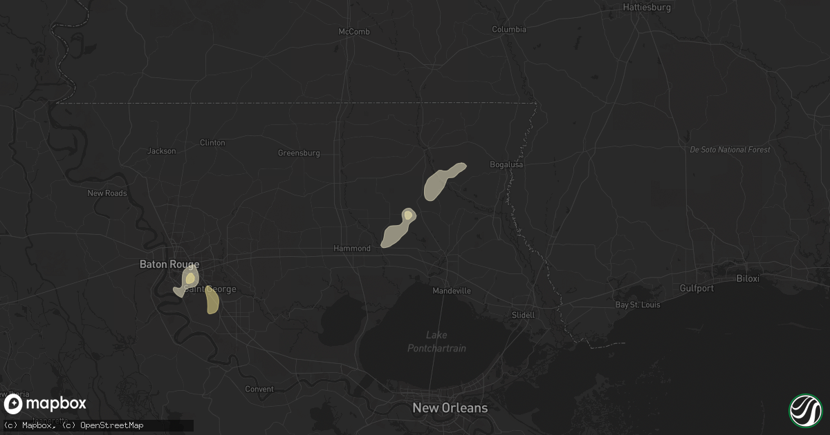 Hail Map in Folsom LA on July - Sales Meta