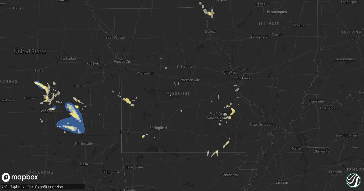 Hail Map in Missouri on July 30 - Sales Meta