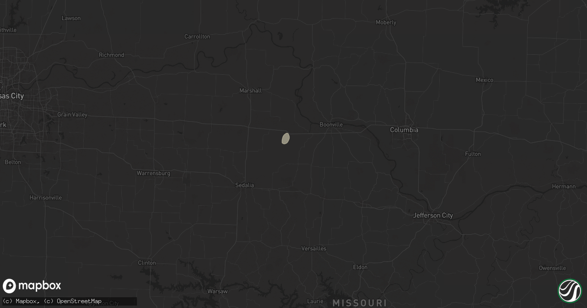 Hail map in Pilot Grove, MO on July 30, 2025