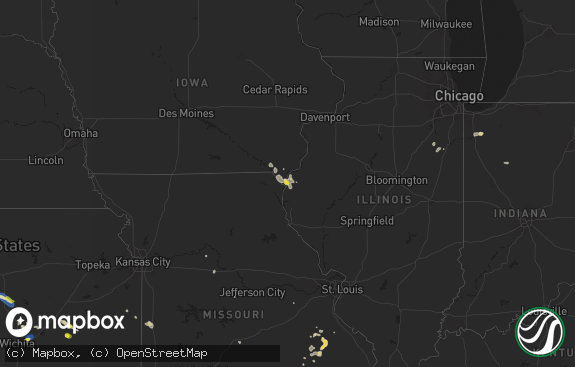 Hail map preview on 07-30-2025