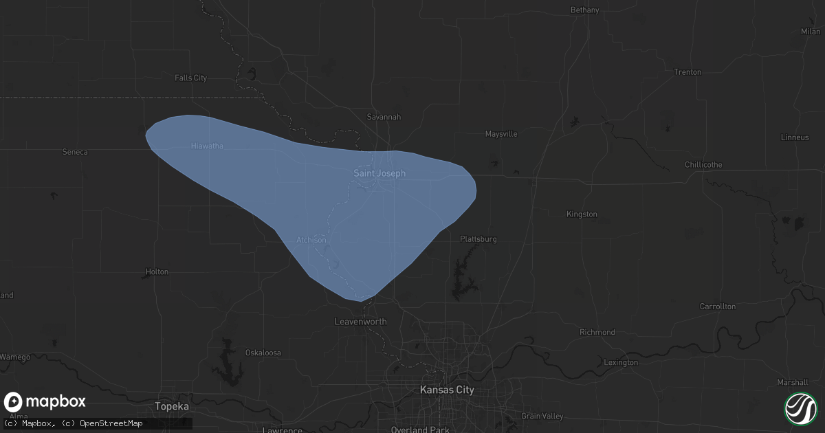 Hail map in Agency, MO on July 30, 2026