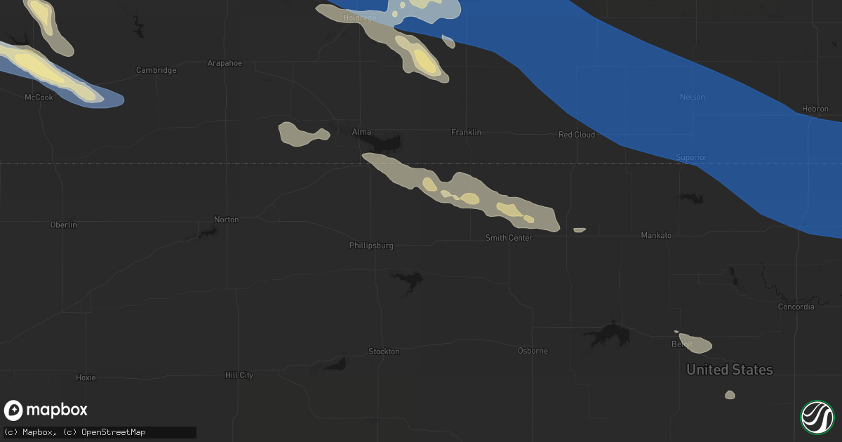 Hail map in Agra, KS on July 30, 2026