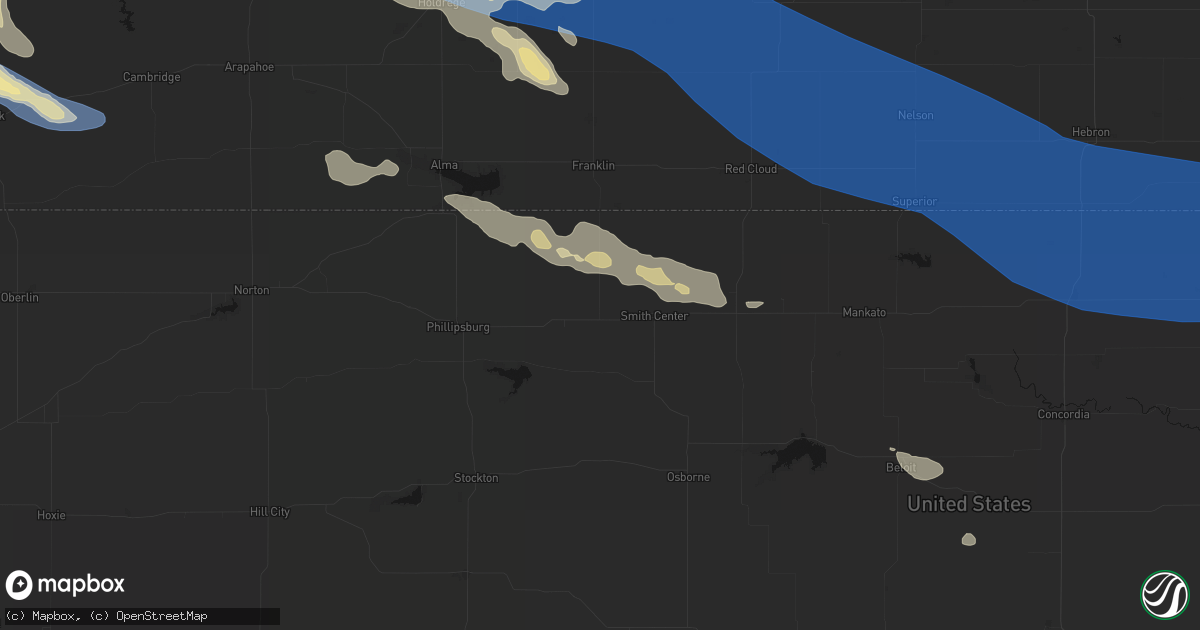 Hail map in Athol, KS on July 30, 2026