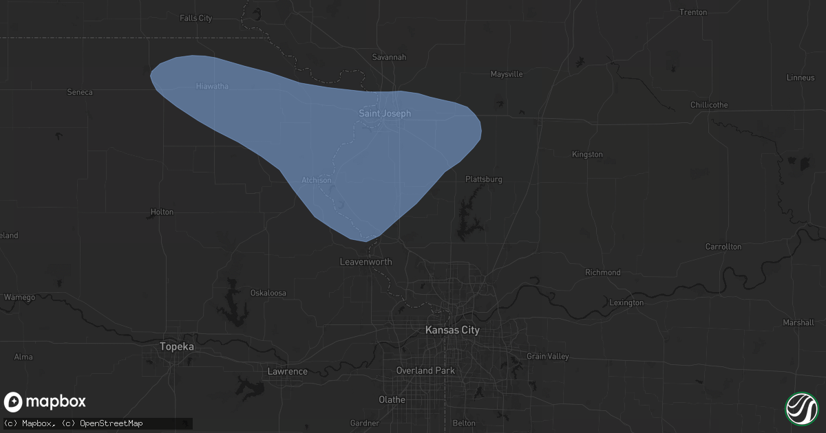 Hail map in Camden Point, MO on July 30, 2026