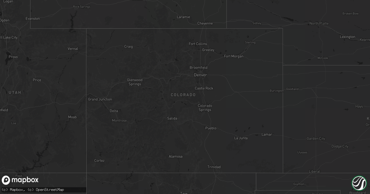 Hail map in Colorado on July 30, 2026