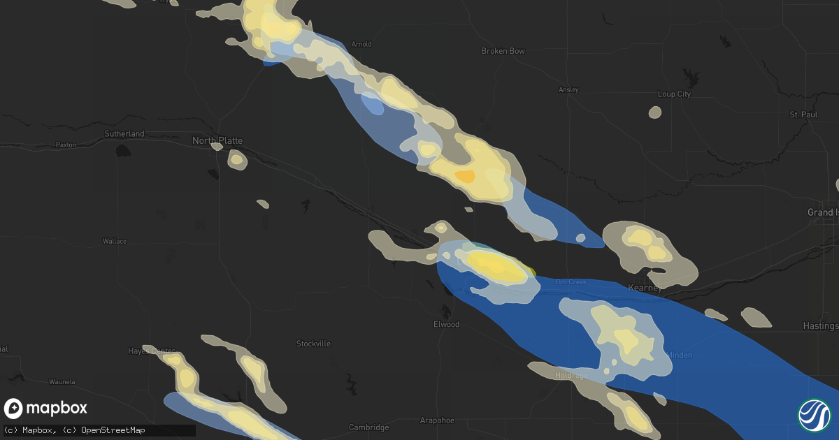 Hail map in Cozad, NE on July 30, 2026