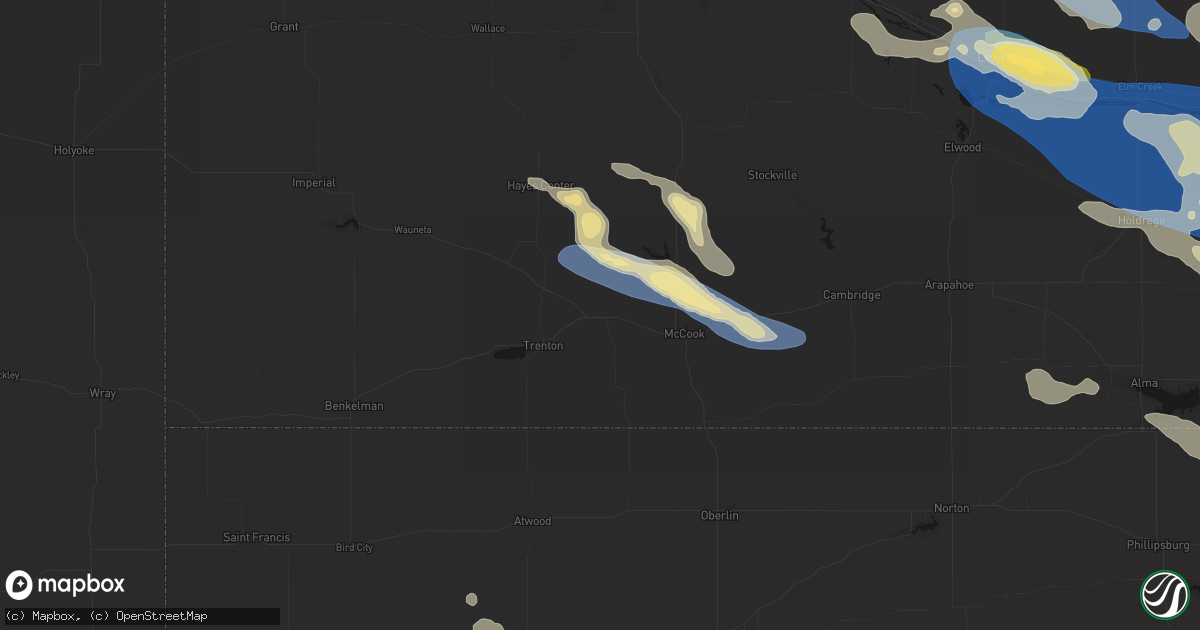 Hail map in Culbertson, NE on July 30, 2026
