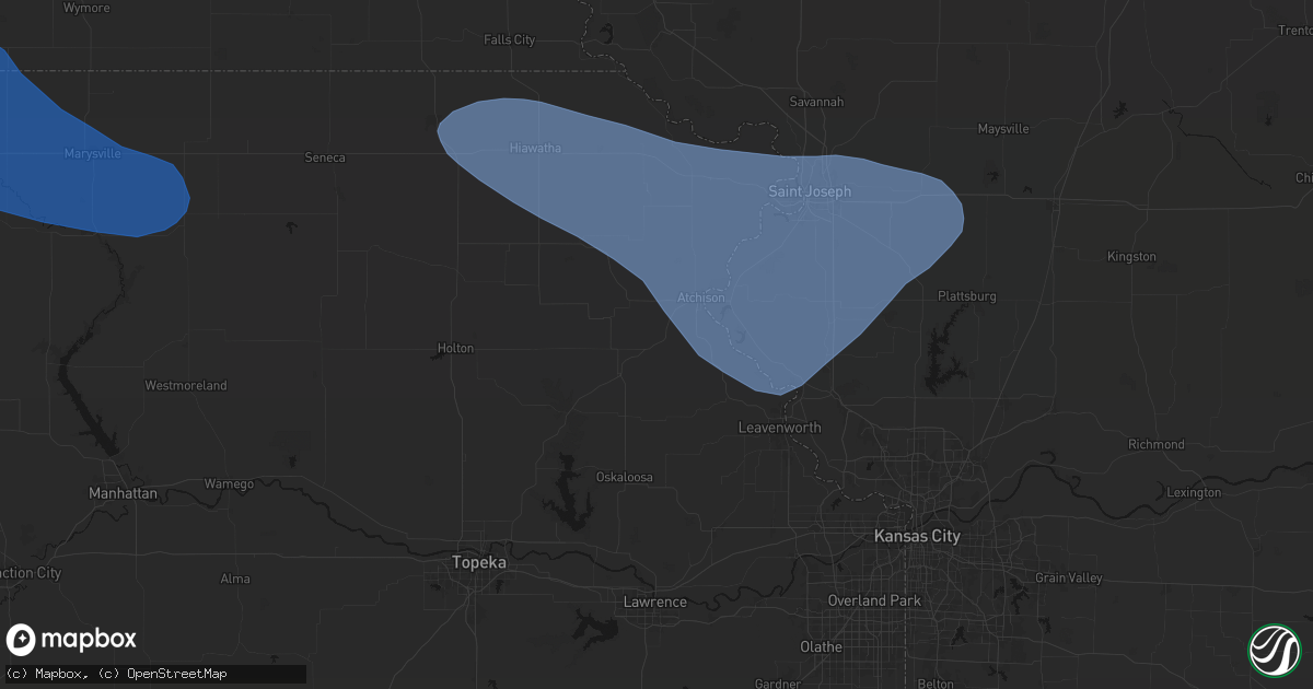 Hail map in Cummings, KS on July 30, 2026