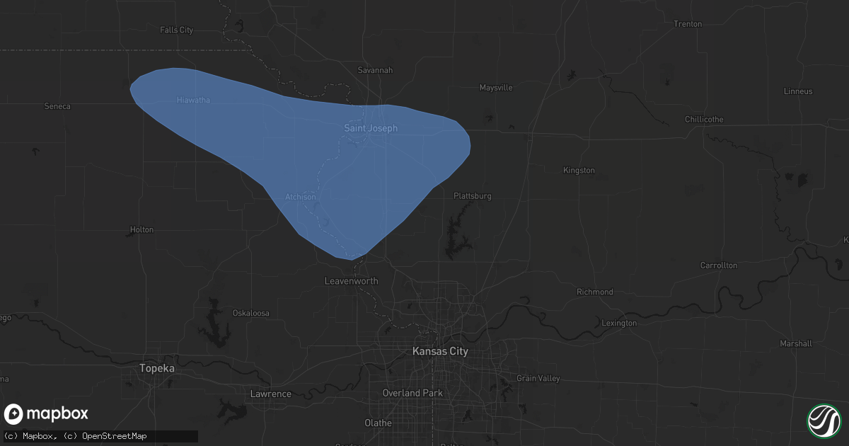 Hail map in Edgerton, MO on July 30, 2026