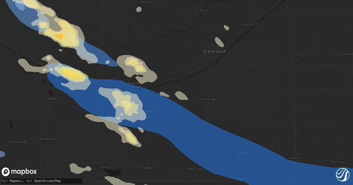 Hail map in Kenesaw, NE on July 30, 2026