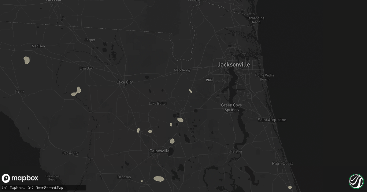 Hail map in Lawtey, FL on July 30, 2026