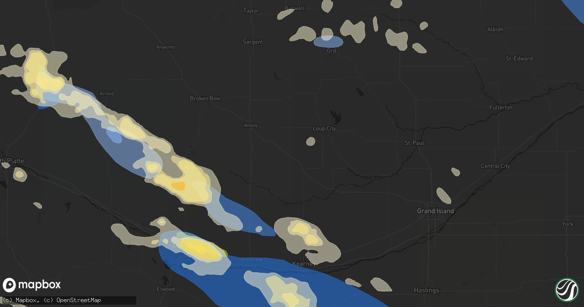 Hail map in Litchfield, NE on July 30, 2026