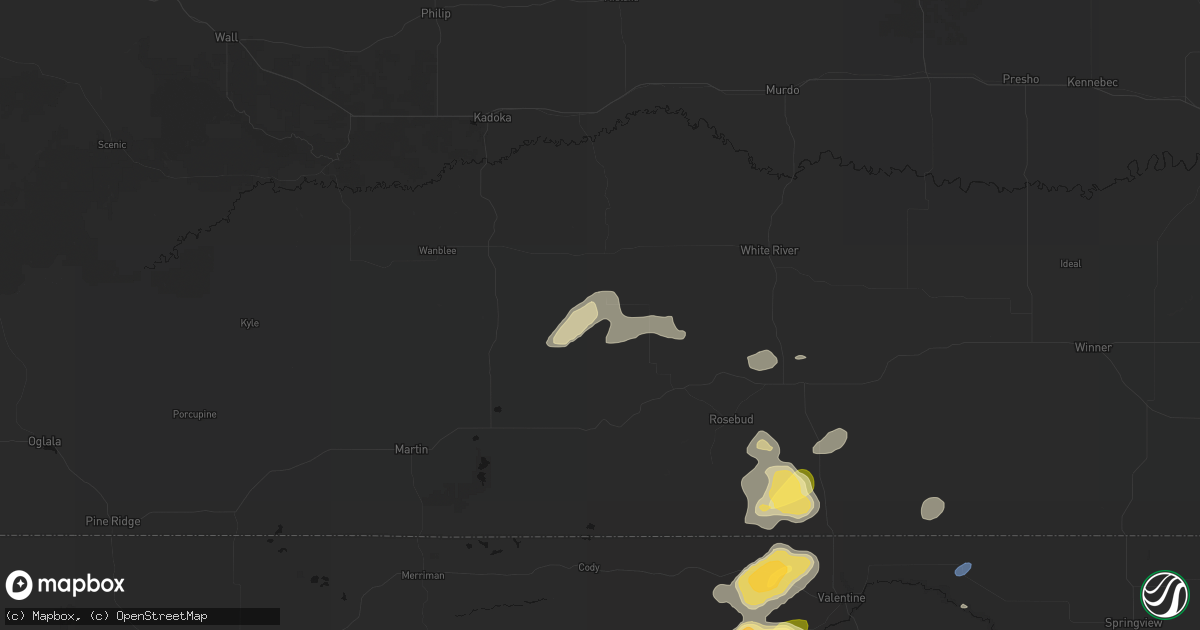 Hail map in Norris, SD on July 30, 2026