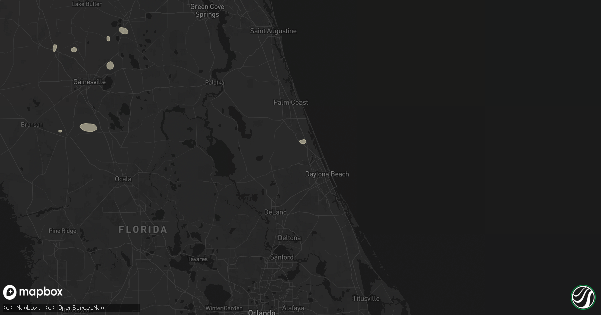 Hail map in Ormond Beach, FL on July 30, 2026