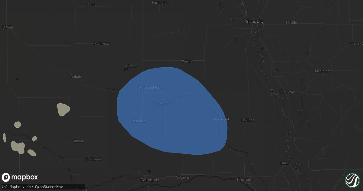 Hail map in Pilger, NE on July 30, 2026
