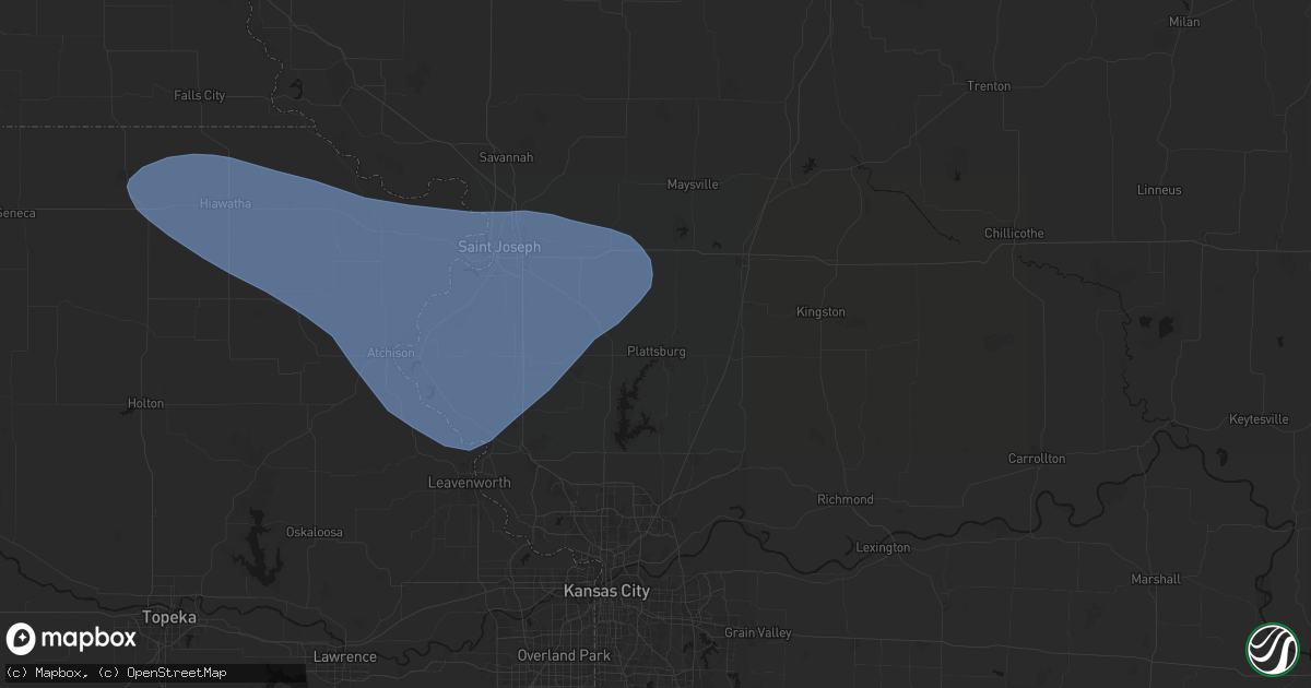 Hail map in Plattsburg, MO on July 30, 2026