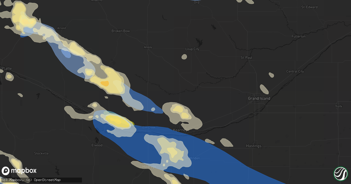 Hail map in Pleasanton, NE on July 30, 2026