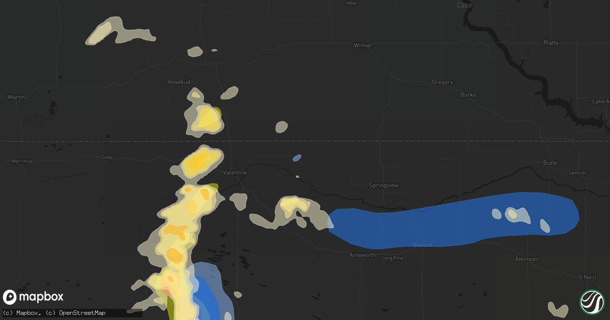 Hail map in Sparks, NE on July 30, 2026