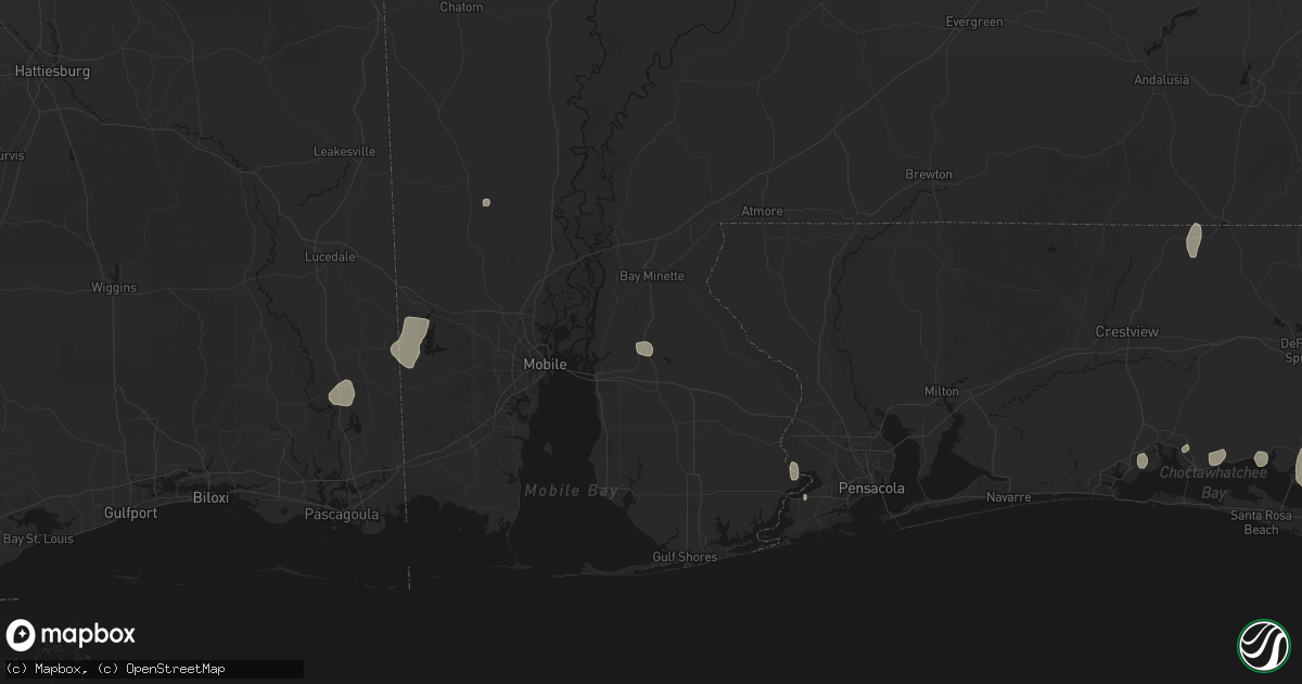 Hail map in Stapleton, AL on July 30, 2026