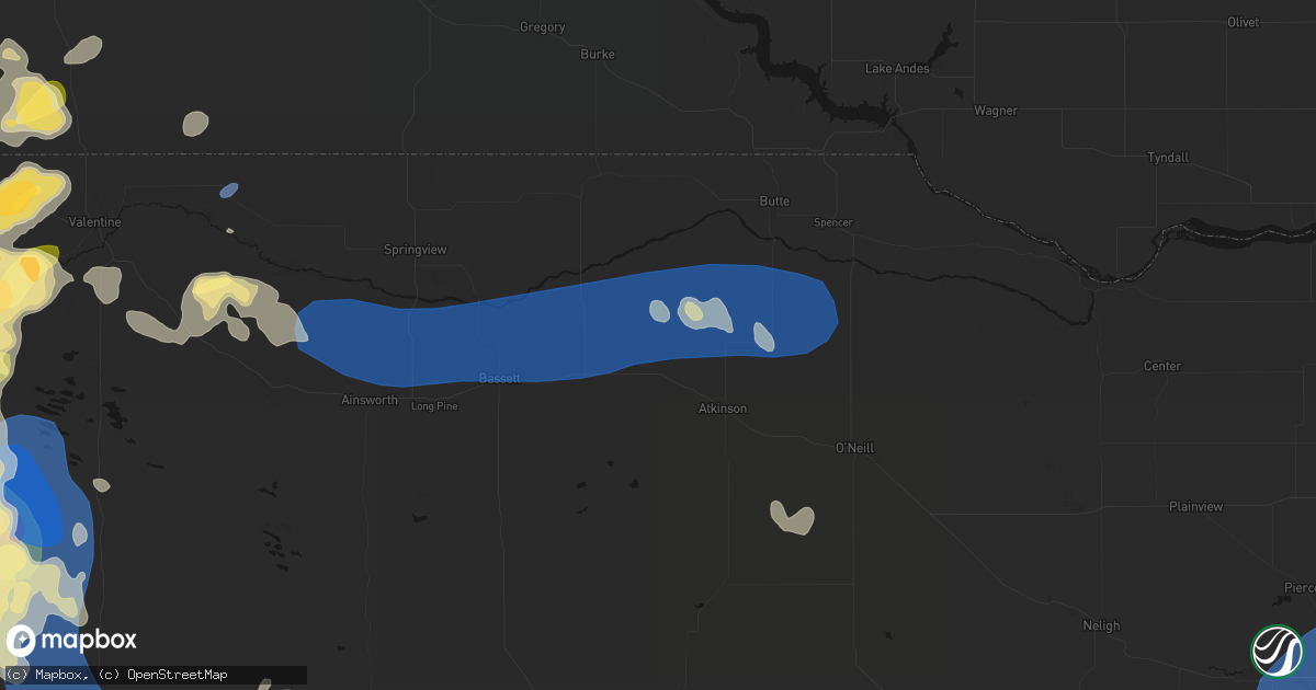 Hail map in Stuart, NE on July 30, 2026