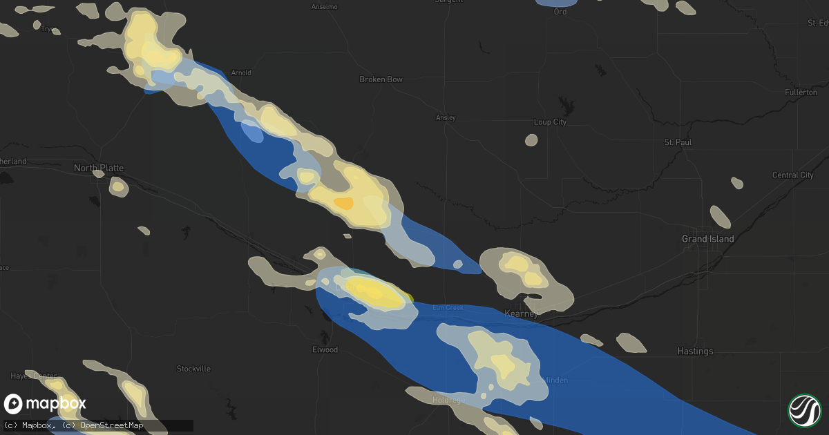 Hail map in Sumner, NE on July 30, 2026