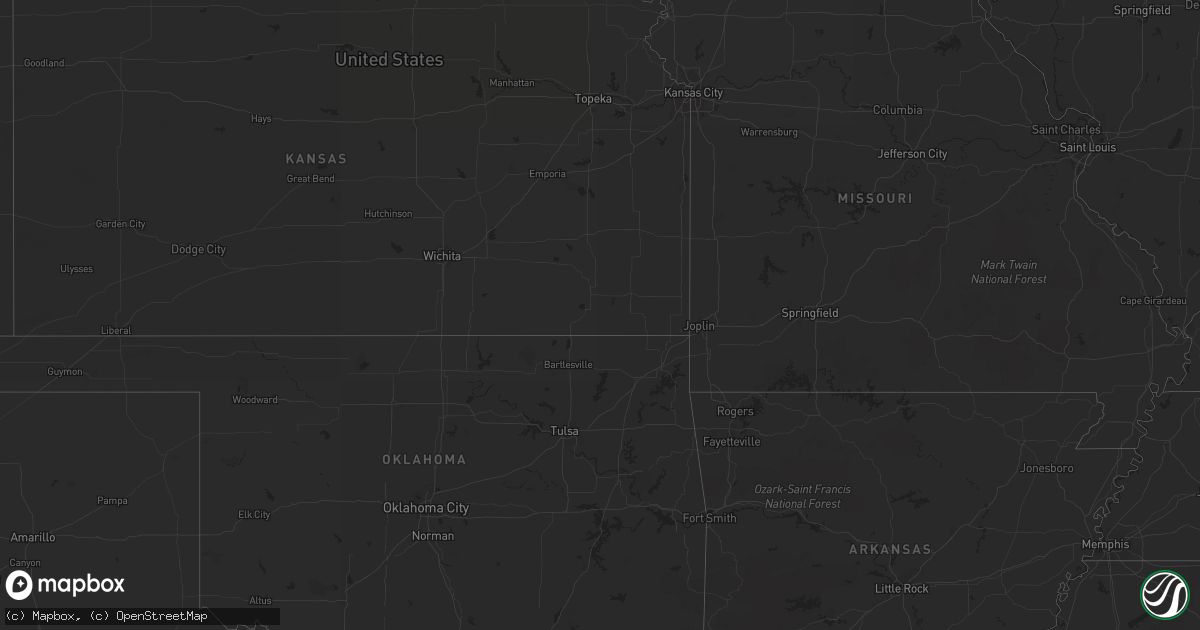 Hail map in Tennessee on July 31, 2012