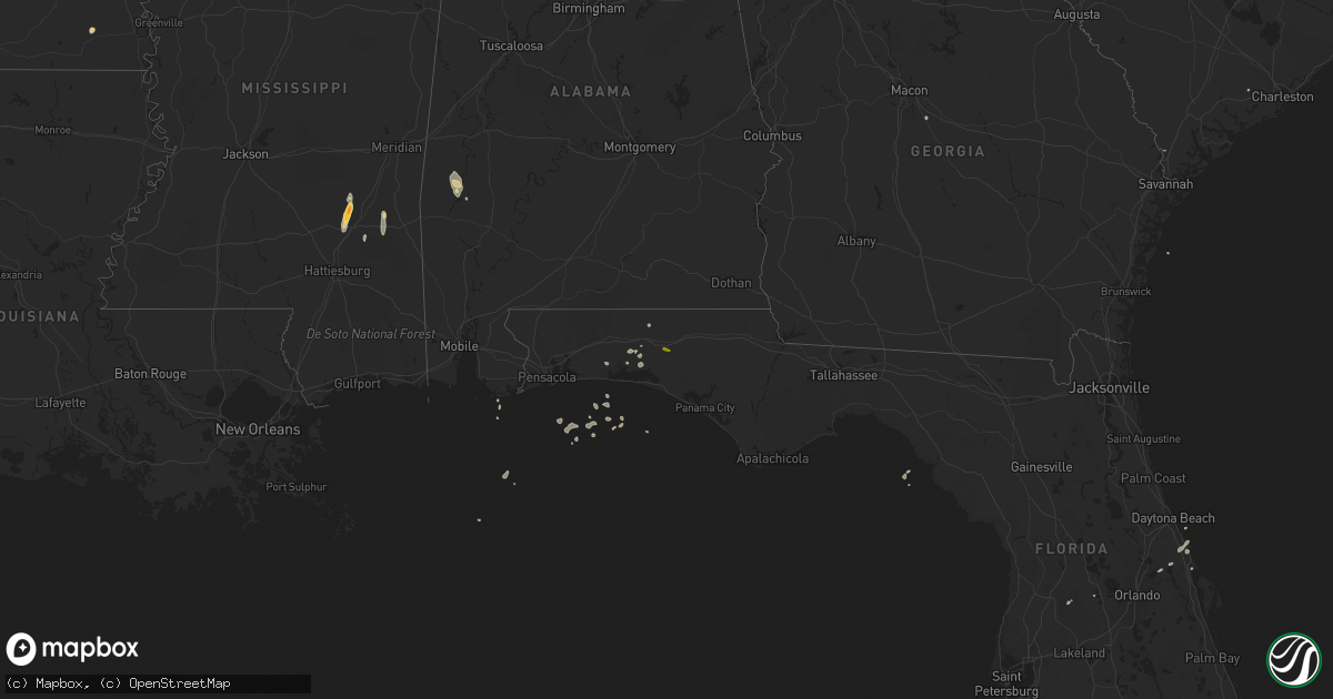 Hail map on July 31, 2012