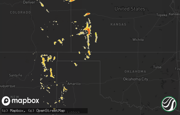 Hail map preview on 07-31-2013