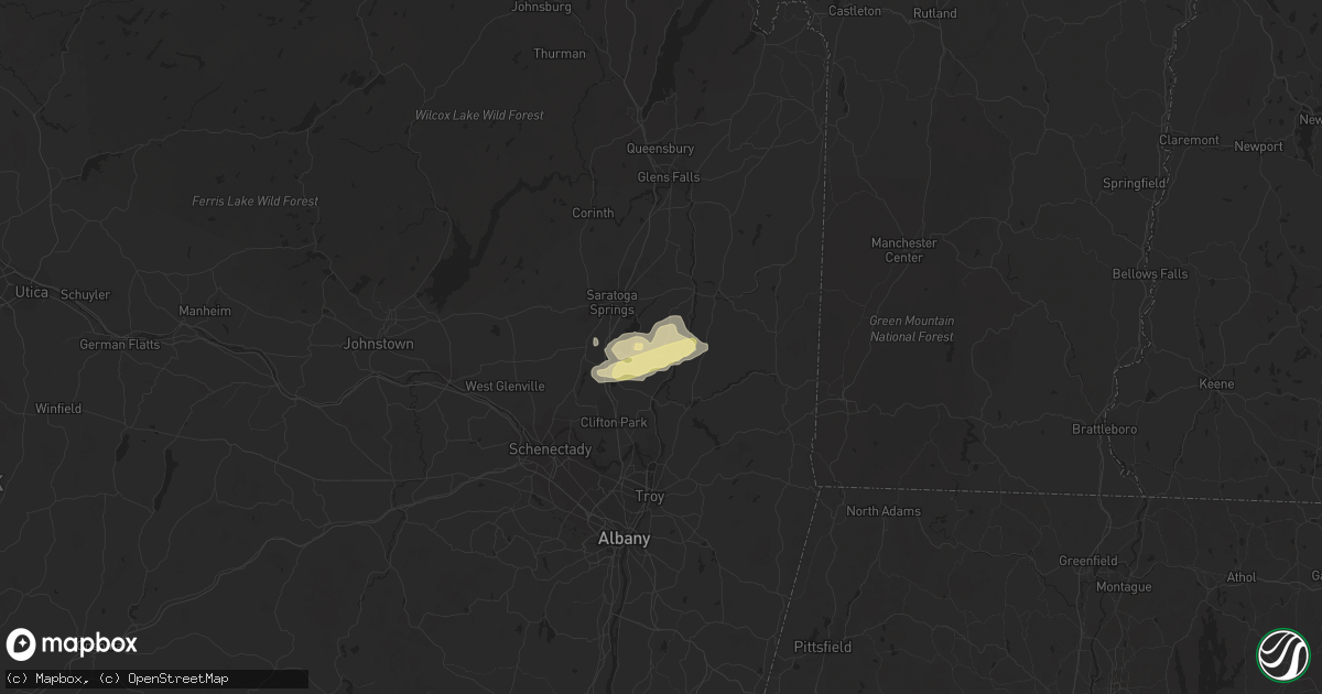 Hail map in Stillwater, NY on July 31, 2014
