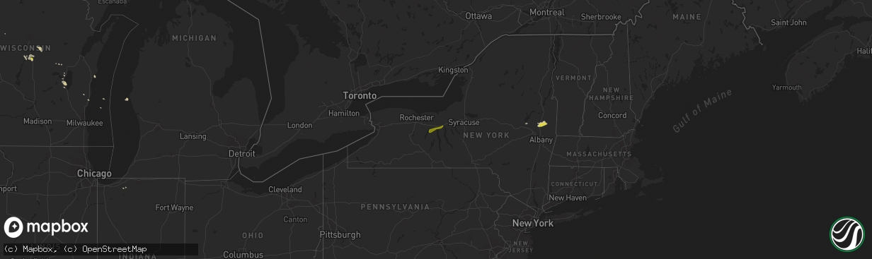 Hail map on July 31, 2014