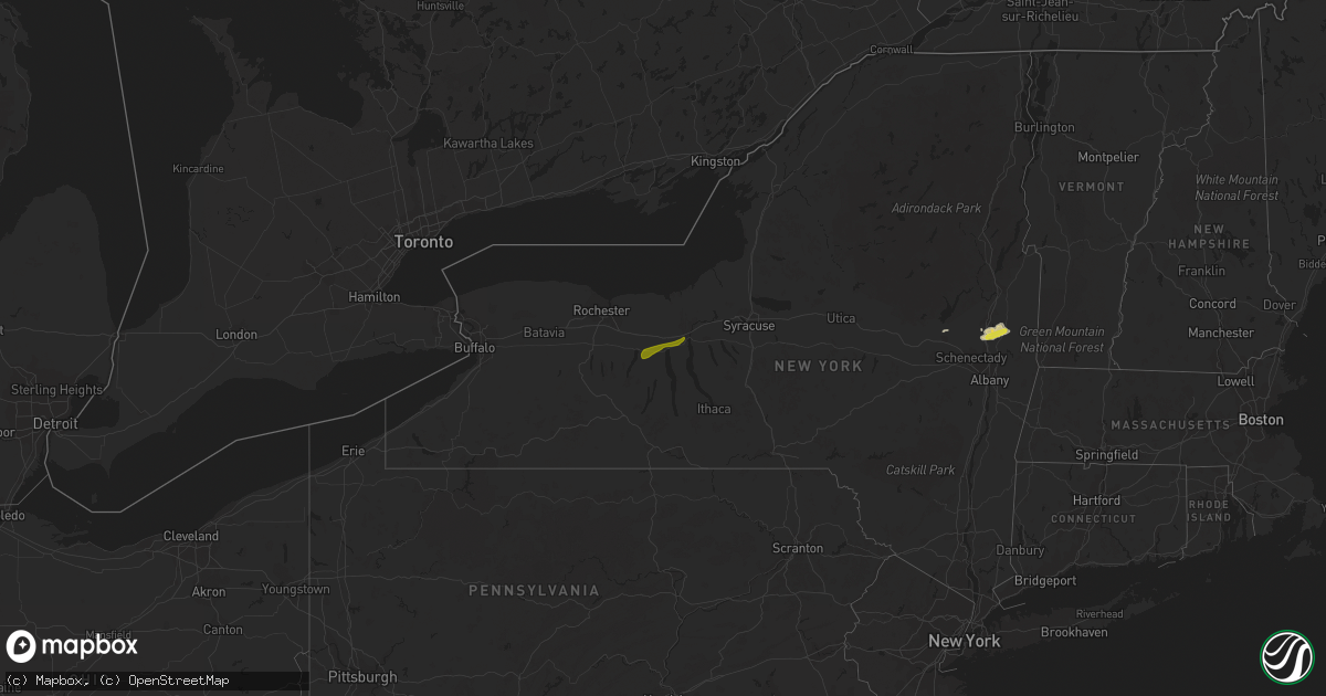 Hail map on July 31, 2014