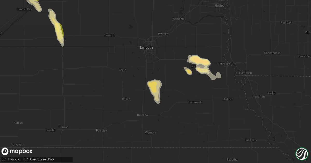 Hail map in Firth, NE on July 31, 2015