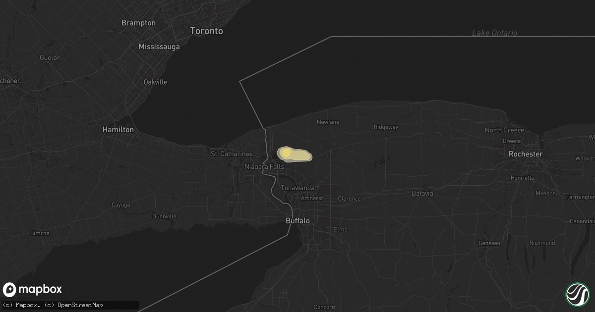 Hail map in Sanborn, NY on July 31, 2017