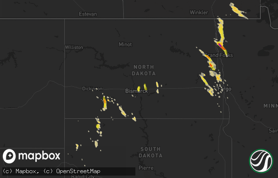 Hail map preview on 07-31-2017