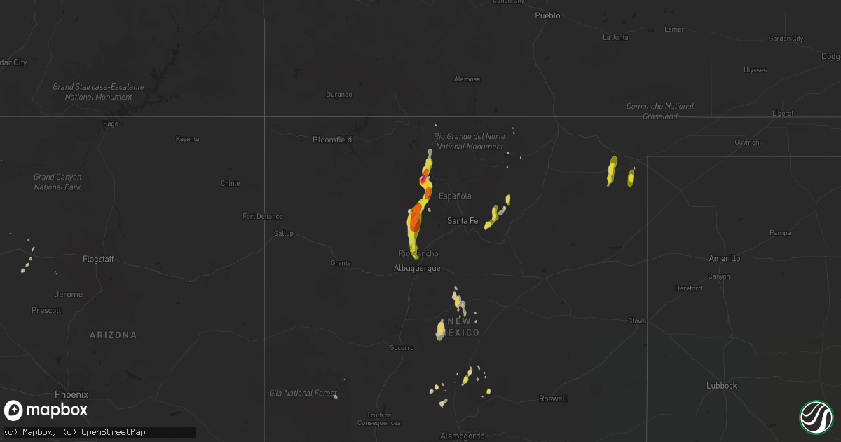 Hail map on July 31, 2018